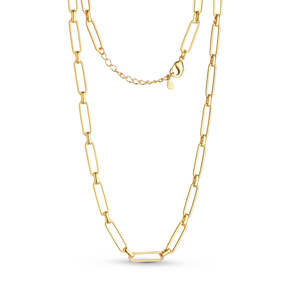 Corrente Elos Banhado a Ouro 18k