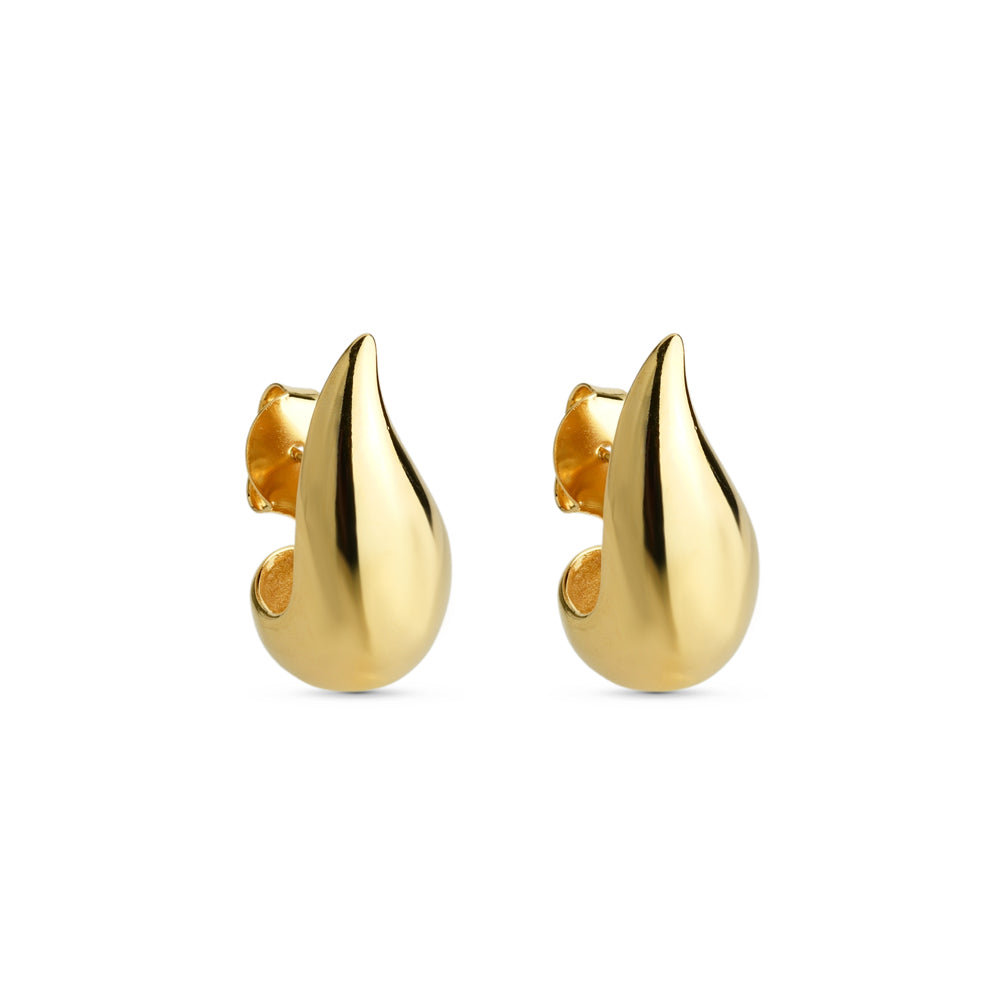 Brinco Gotas G Banhado a Ouro 18k ou Prata