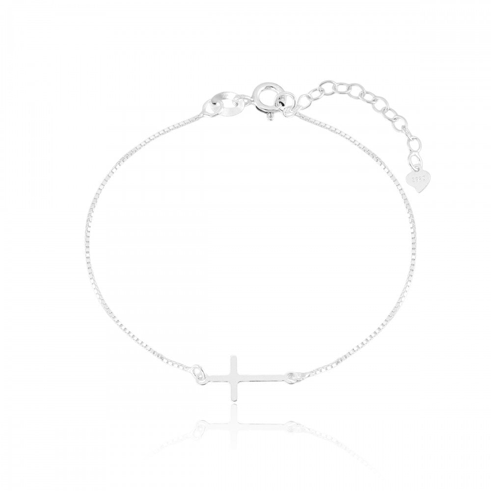 Pulseira em Prata 925 Cruz