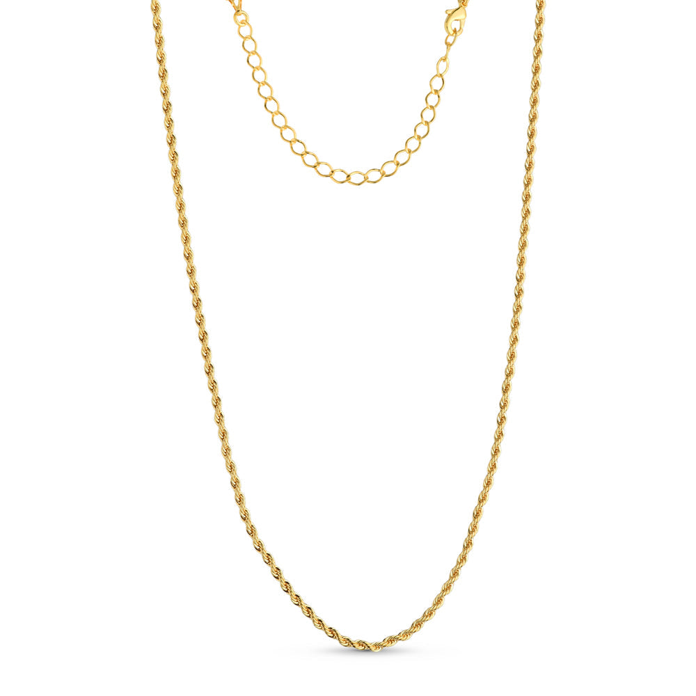 Choker Cordão Baiano 2mm Banhado a Ouro 18k