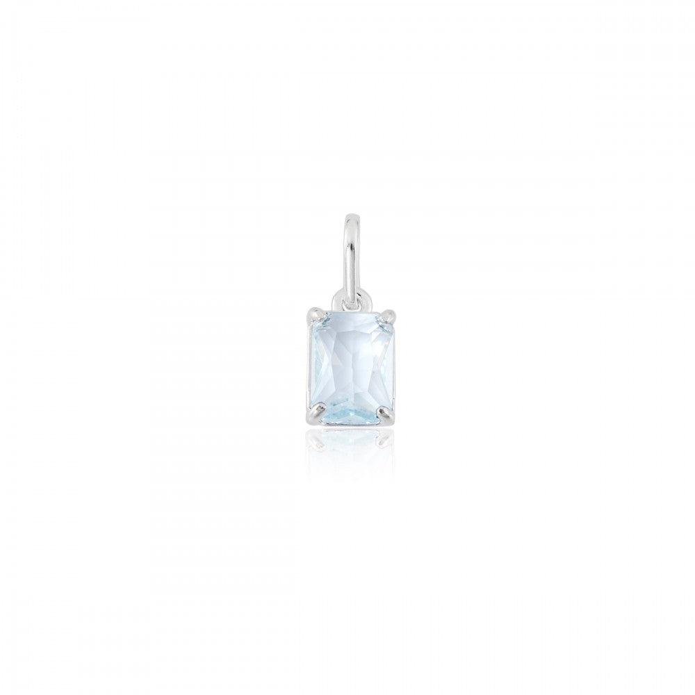 Colar com Pingente Pedra Retangular em Prata 925