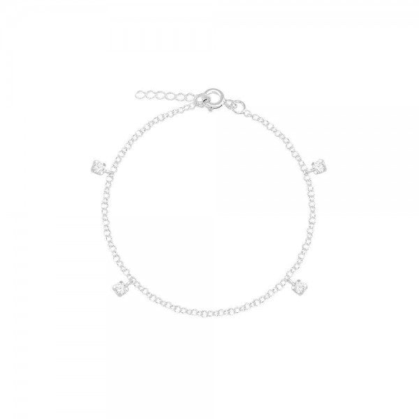 Pulseira em Prata Pontos de Luz