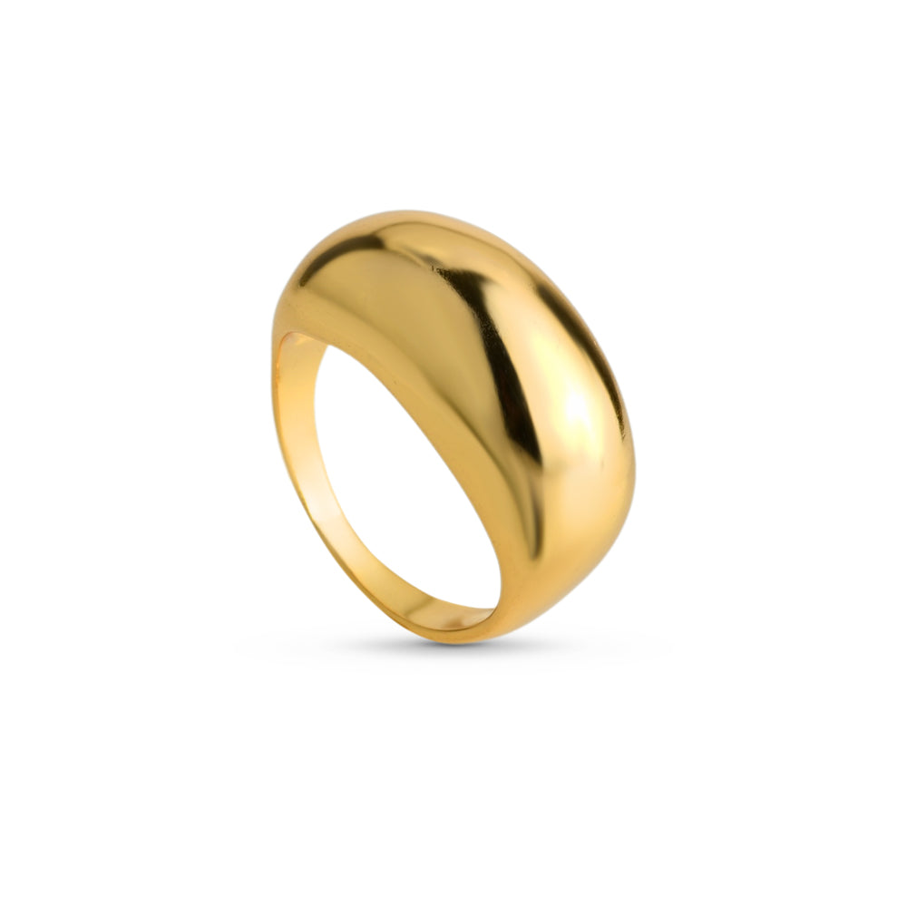 Anel Arredondado Liso Banhado a Ouro 18k ou Prata